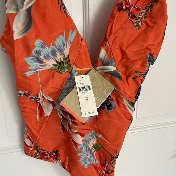 NWT Anthropologie Salinas Floral One-Piece Swimsuit Size Medium - Picture 6 of 13